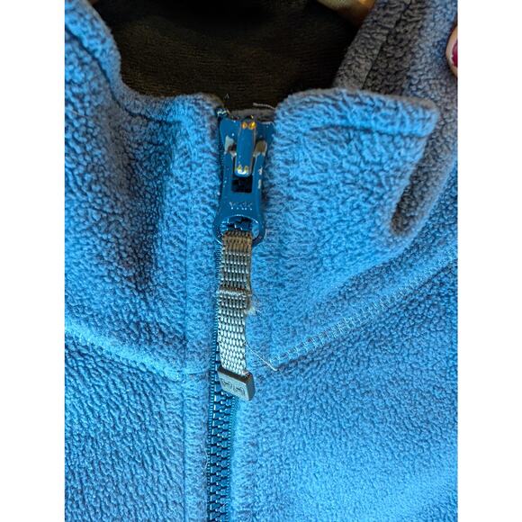 Helly Hansen Full Zip Fleece Jacket Blue Gray Outdoor Gorpcore Small - Picture 7 of 8